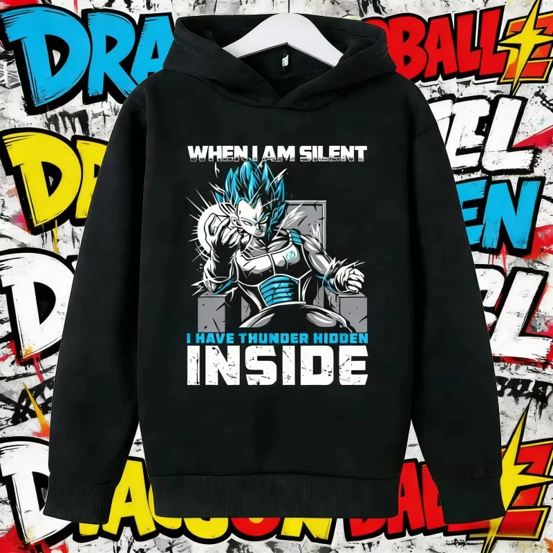 

2026 New Autumn/winter Dragon Ball 40th Anniversary Vegeta 100% Cotton Anime Printed Hoodie Extra Size Streetwear Unisex Y2k
