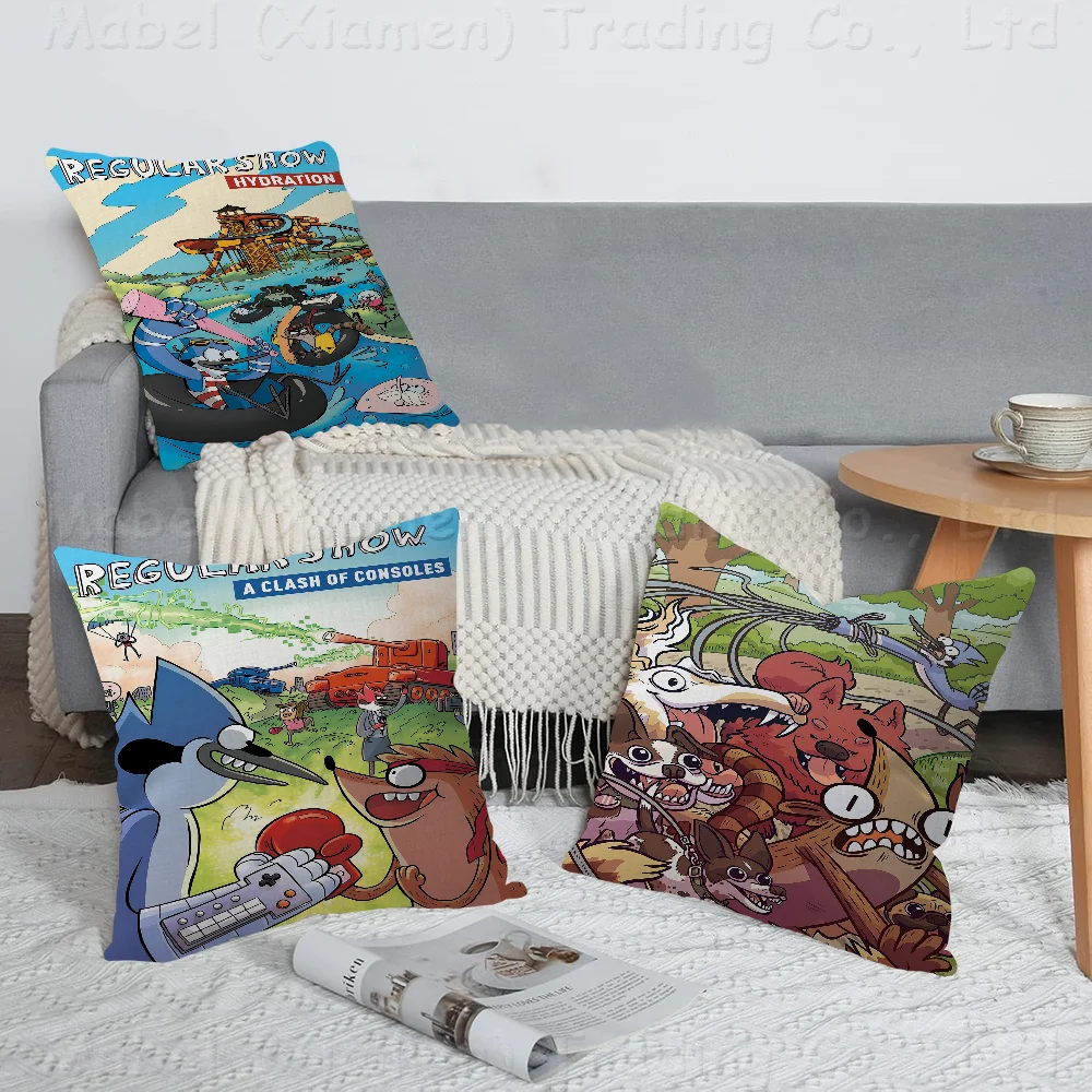 

Regular Cartoon Show Cushion Cover Car Throw Pillow Case For Sofa Car Christmas Gift 40x40cm 45x45cm