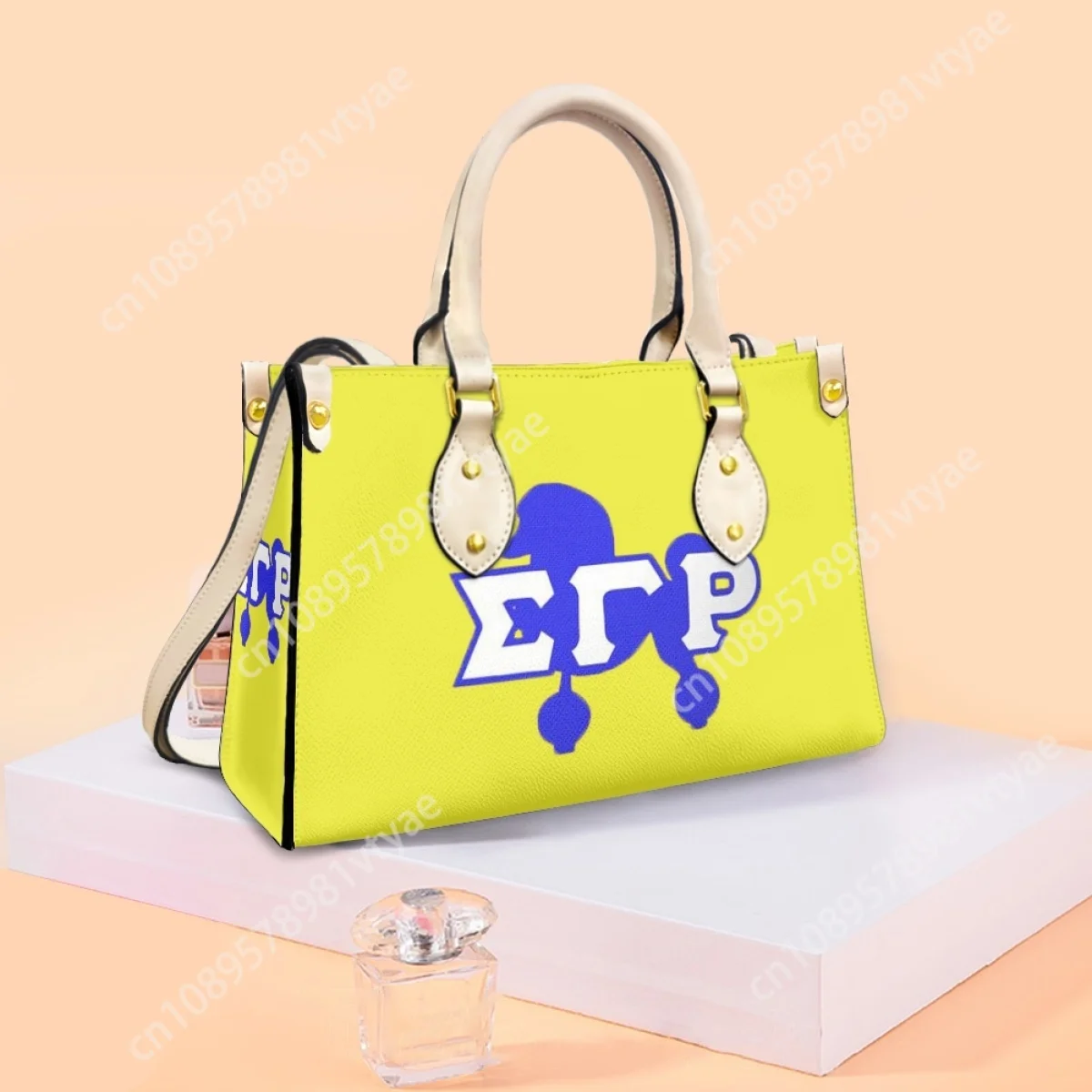 Brand Designer Sigma Gamma Rho Pattern Trendy Casual Messenger Bag Top Handle Shoulder New Daily Street Trend Hand Bags Gift