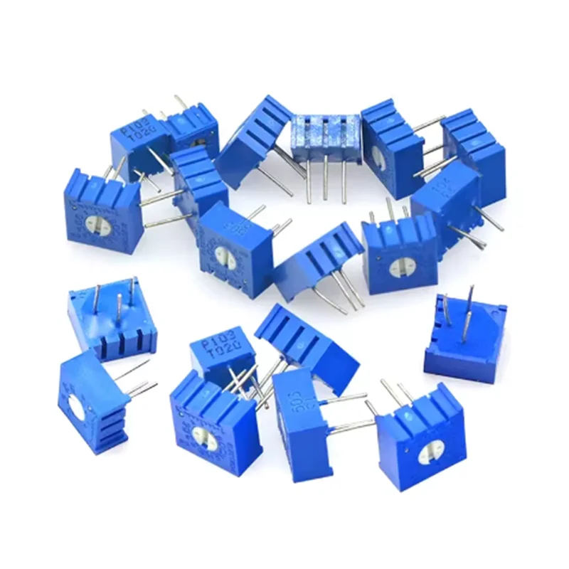 10 Buah 3386P 3386 100 200 500 Ohm 1K 2K 5K 10K 20K 50K 100K 200K 500K 1M Ohm 100R 200R 500R Potensiometer Pemangkas Trimpot