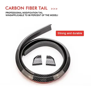 Seament-university carbon fiber spoilers bright black, diy refit, car-slyling accessories, 5d, 1.5m 10 Main Sales Universal Aerofolio - №2