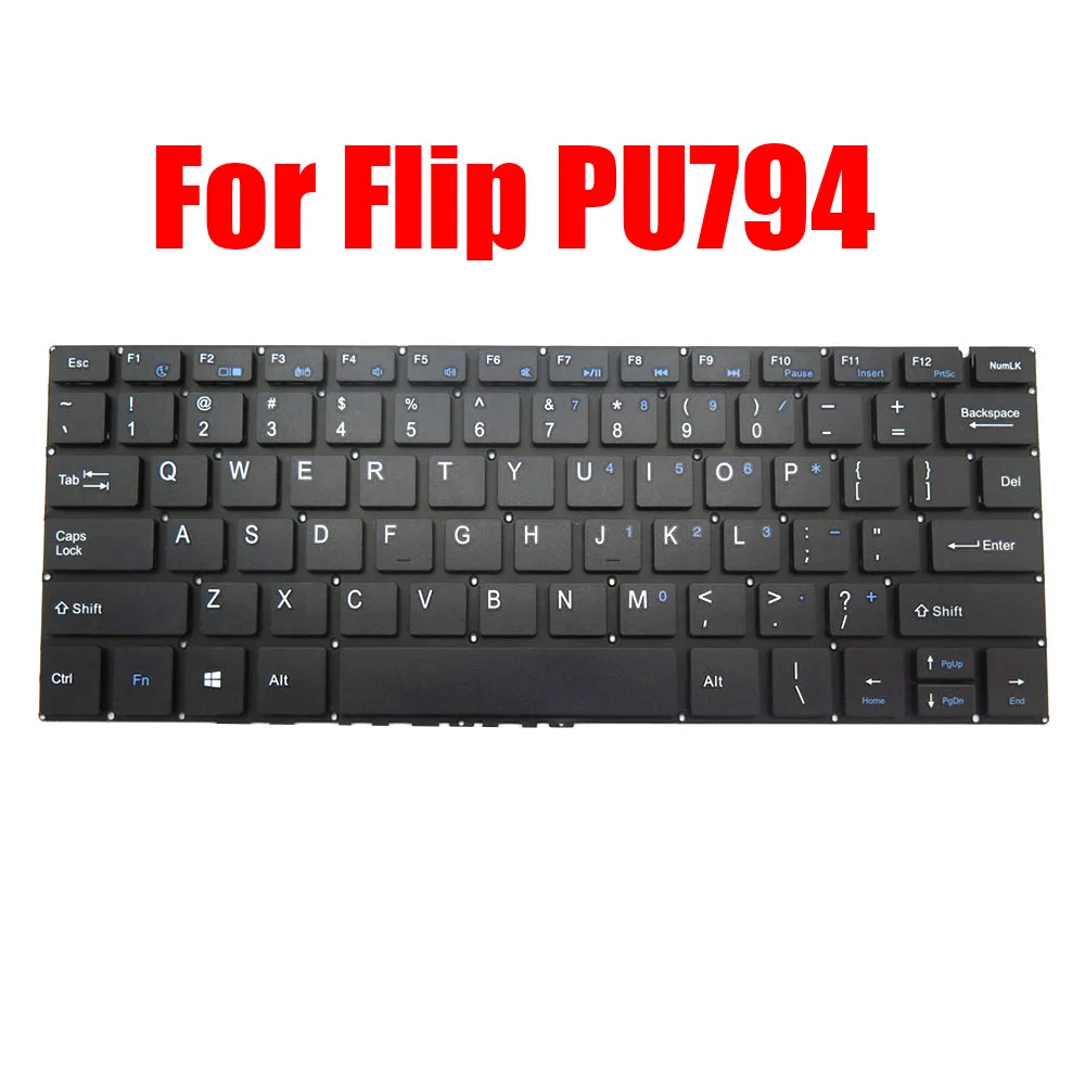 

Replacement Laptop Keyboard For Entity For Entity For Flip PU794 English US Black Without Frame