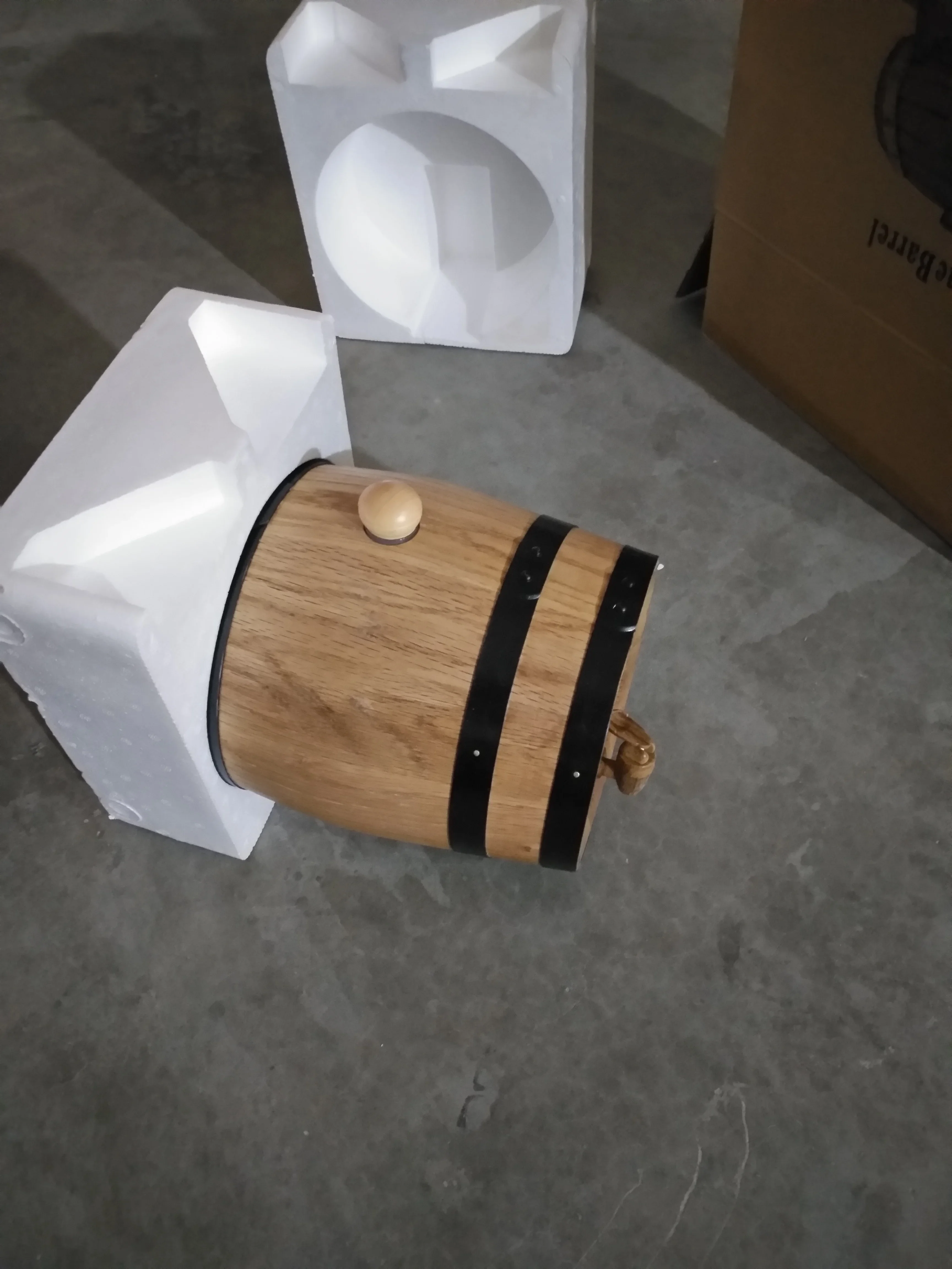Afbeelding 5: Kegland 5L EIKEN Vat Bier Wijnvat Huishoudapparaat