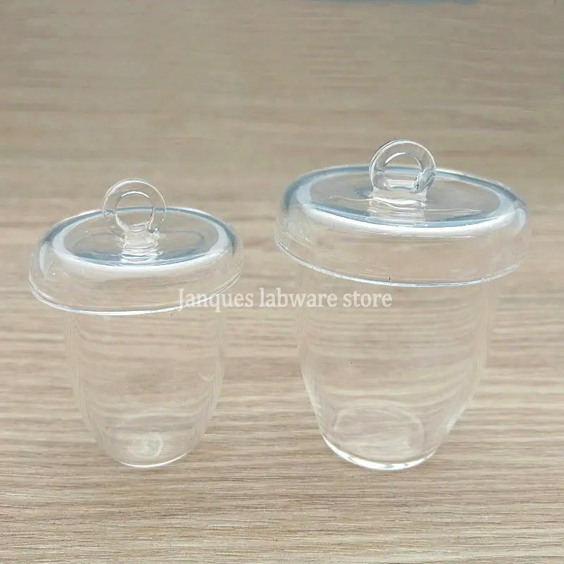 1 قطعة 5/10/20/30/50/100/150/200/250/300 مللي مختبر بوتقة كوارتز عالية النقاء مع غطاء أداة تعليمية للتجربة الكيميائية
