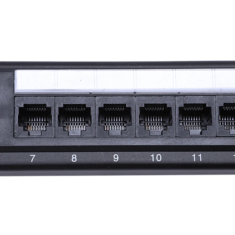 Imagem -06 - Montagem na Parede Suporte Conector Rack Patch Panel Rack Cabo Ethernet Lan Adaptador de Rede Utp 24 Port Cat6