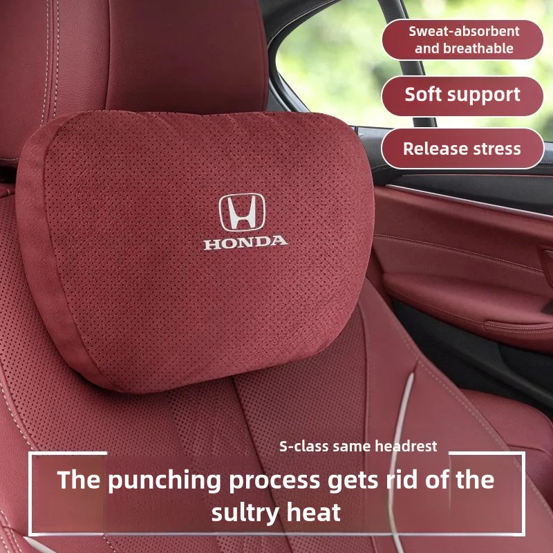 For Honda Type R Accord Civic CR-V City FIT Passport Pilot HR-V Auto Headrest Neck Support Seat Lumbar Cushion Soft Neck Pillow