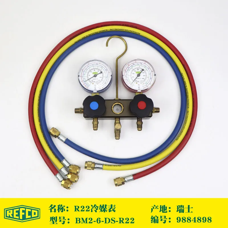 R22/R410A-R32Rsfco Air Conditioning Snow Pressure Table Plus Fluorine Gauge Tube And Liquid Compound Double Cold Media Group