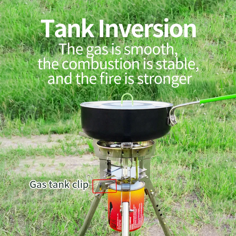 BRS-69 Rampage التخييم موقد غاز في الهواء الطلق عالية الطاقة دعم موقد ارتفاع عال يندبروف موقد المحمولة موقد