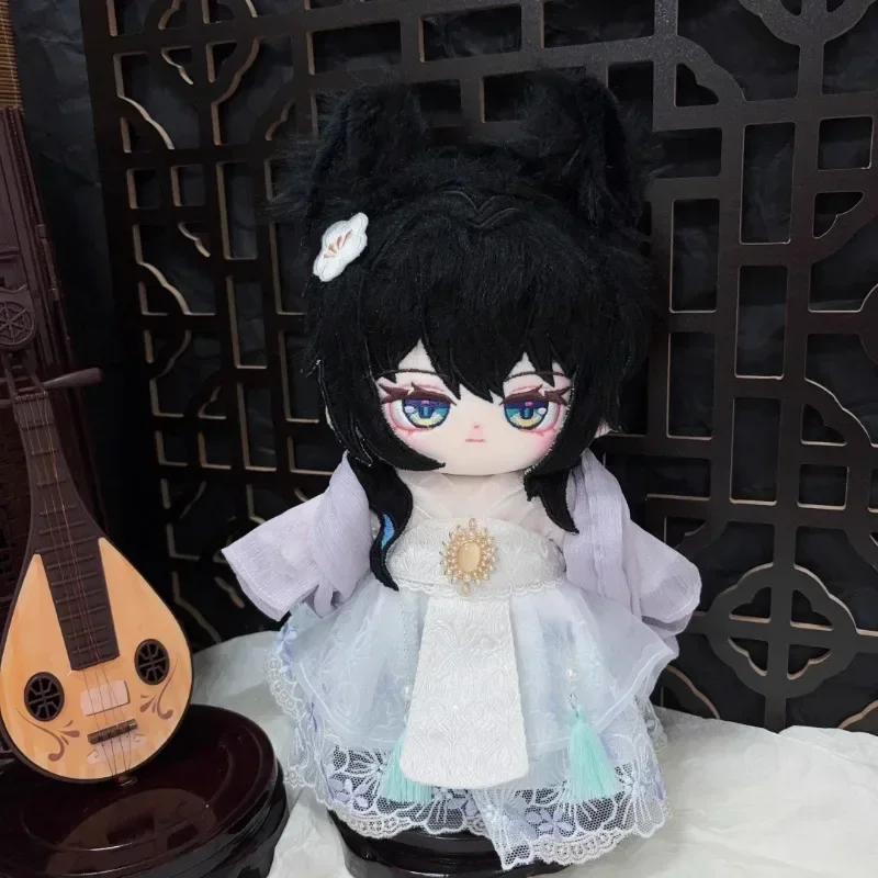 Anime Game Honkai: Star Rail Ruan Mei Kawaii Cosplay Plush Stuffed Doll Body With Skeleton Cartoon Plushies Toy Fans Gift 20cm