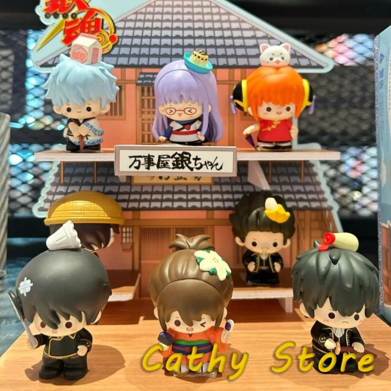 

Подлинная серия Maile Weimei Gintama, слепая коробка, загадочная коробка V1, модная милая аниме-фигурка, модель куклы, украшение для рабочего стола, сбор подарок