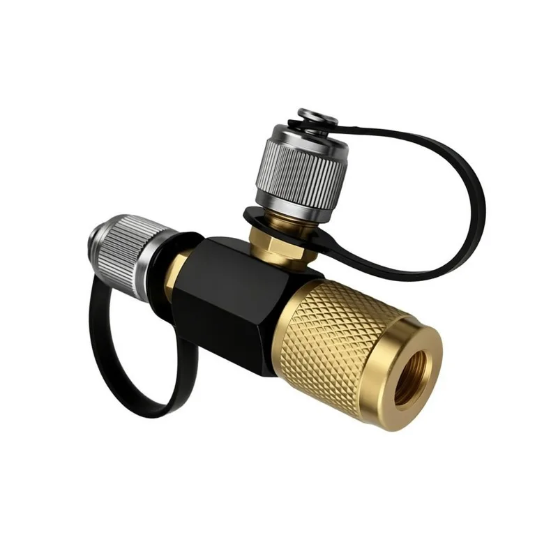1/4 Inch Black Heavy Duty AC Valve Refrigerant Charging Tool For HVAC Cooling System Replacement Part