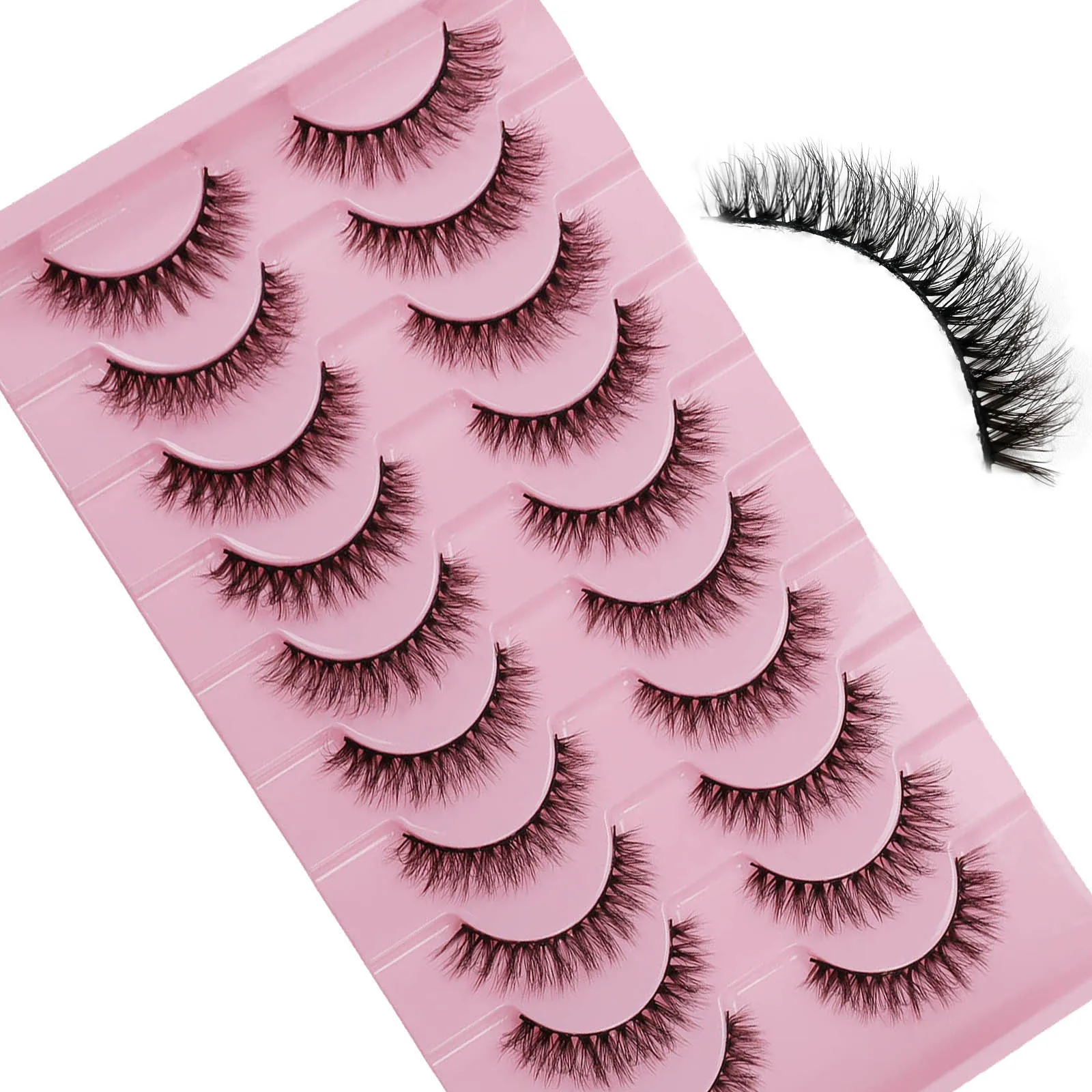 ヨーロッパとアメリカのつけまつげ,10ペア