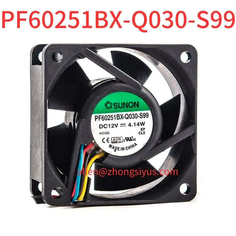 

Brand-new PF60251BX-Q070-S99 6025 large air volume cooling fan 12V 3.78W four-wire PWM temperature control