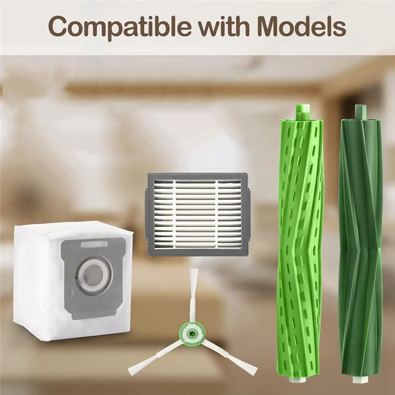 

ABRW-For Irobot Roomba E/I/J Series,E5 E6 I6 I7+ J7+/Plus Replacement Parts Main Side Brush Hepa Filter Mop Cloth Accessories