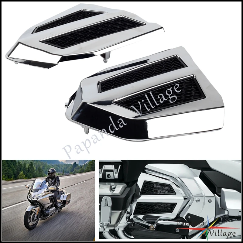 Motorcycle Accessories Chrome/Black Engine Transmission Covers Decoration For Honda Gold Wing GL 1800 Tour DCT Airbag 2018-2022