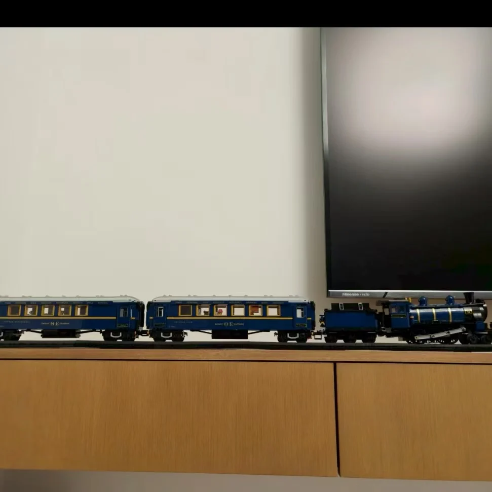 2024 New Express Train Classic 140th Anniversary Luxus-Zug-Lokomotive-Transportbausteinmodell, kompatibel mit 21344