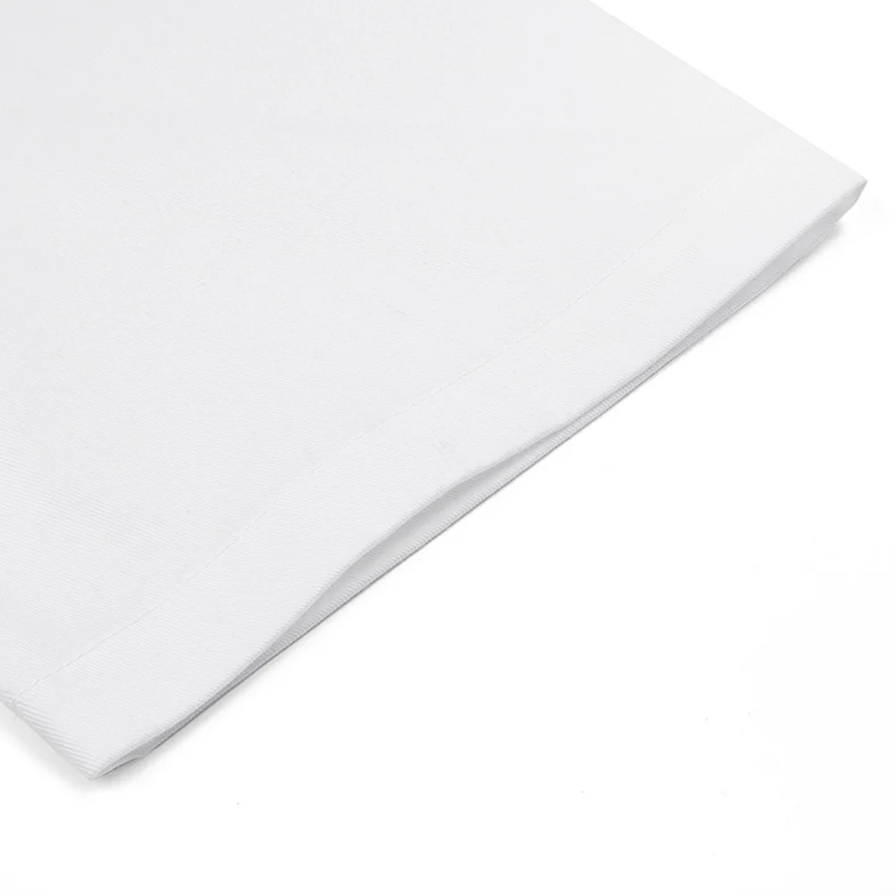 سترة الشيف بأكمام قصيرة للجنسين مقاس Xxl من القطن الأبيض المخلوط مزدوجة الصدر لزي الفندق وزر تحرير التربة وياقة واقفة أمامية #4