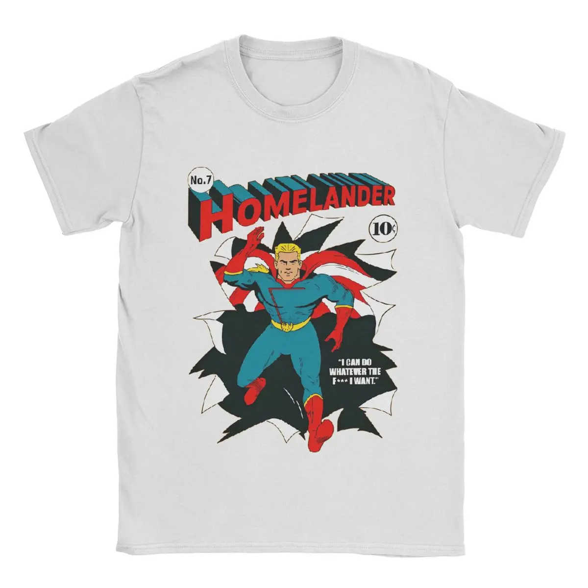 The Boys Homelander Hero Apparel T-Shirts for Men Women Vintage Cotton Printed Cloth