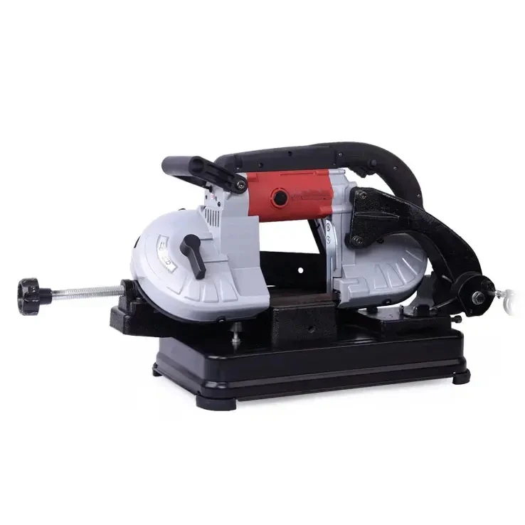 Portable Mini Metal Cutting Band Saw Metal Cutting Machine For Metal Steel Round Rod And Wood