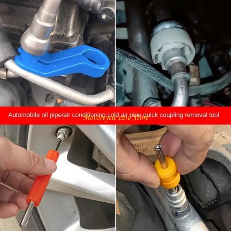 U75F Oil Line Removal Tool Remover Tool Auto Air Conditioner Hose Quick Disconnect Repair Tool Set 16Pcs Release Tool
