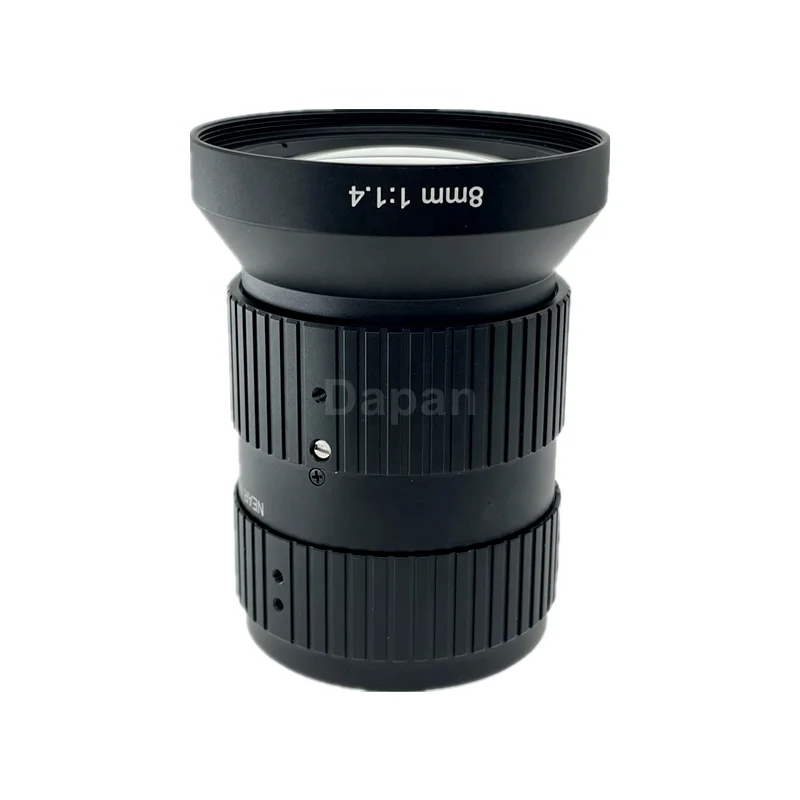 FA Lens 20.0Megapixel 1.1Inch 8mm Fixed Focal Length FA Lens F1.4 Aperture Manual Iris 12MP C Mount Camera Lens