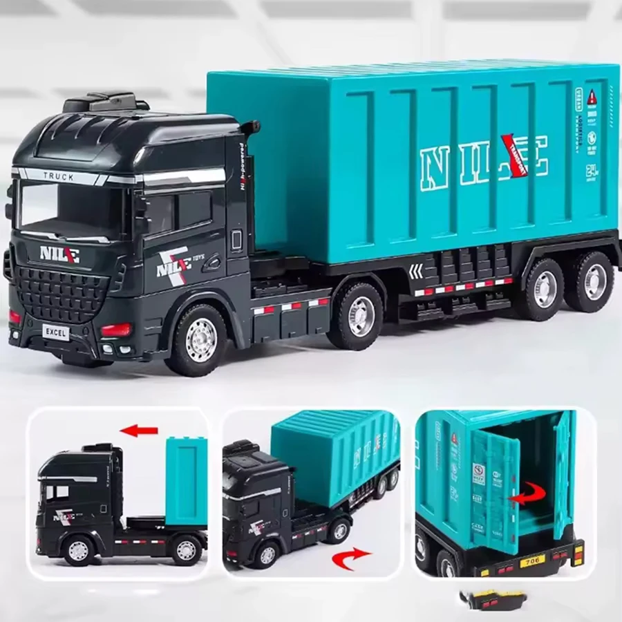 حاوية شاحنة بالقصور الذاتي، شاحنة لعبة، شاحنة سياج للأولاد، شاحنة صرفية للأطفال، شاحنة نقل كبيرة للتحميل والتفريغ