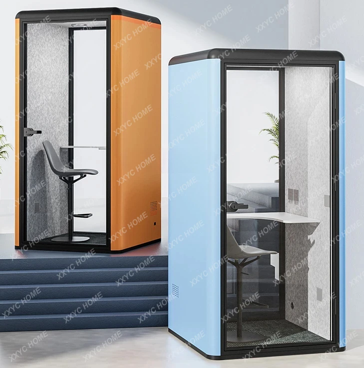 Portable Telephone Booth Soundproof Room Home Recording Studio Indoor Study Cabin Office Small Mute Warehouse