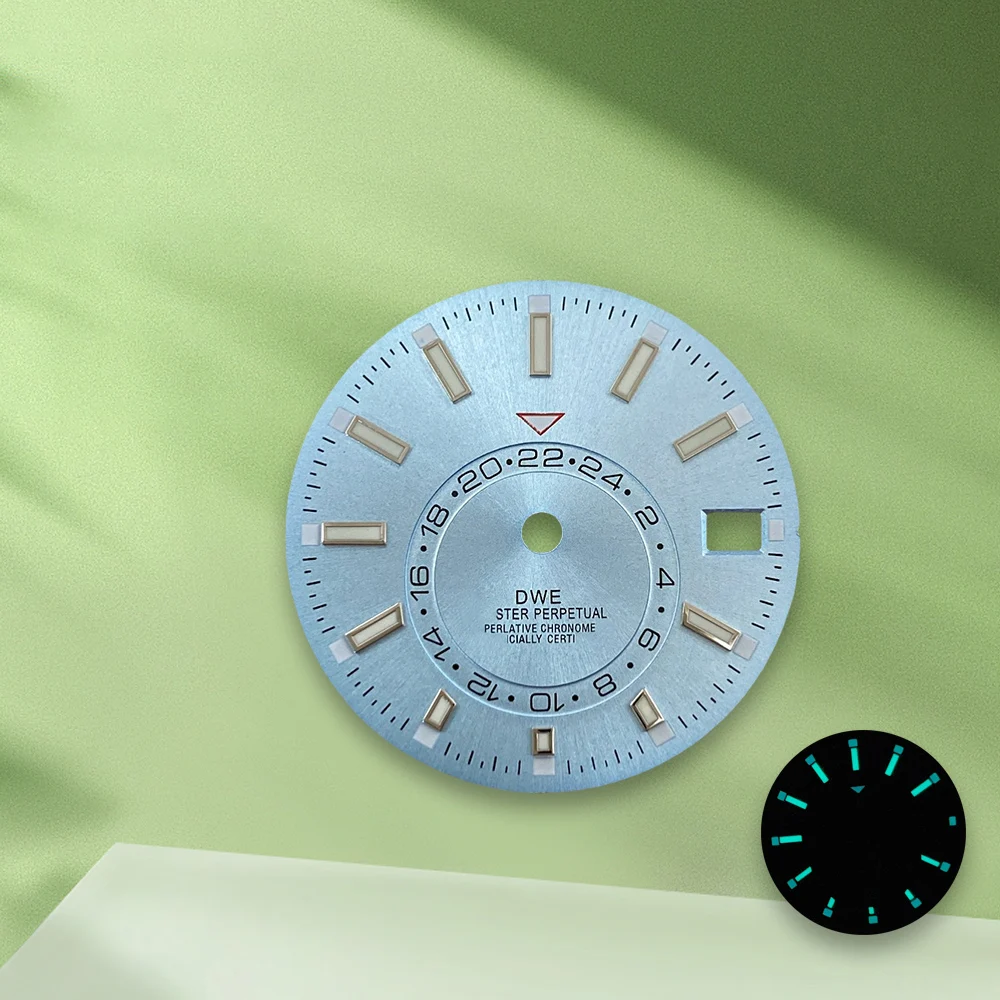 28.5mm S Logo Skywalker Dial white dial No Hands Suitable For NH35/NH36 Japan Movement  Watch Modification Accessories ﻿ ﻿