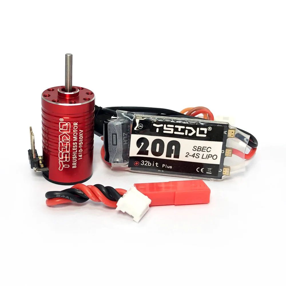 YSIDO Mini 1410 V2 2580KV 3580KV 5580KV 9580KV 1525 motore Brushless 20A ESC per Kyosho Mr03 Pro Atomic DRZ 1/24 1/28 RC Car