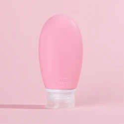 1Pc 100ml Travel Size Toiletries Leak Leakproof Silicone Lotion Bottles Containers for Shampoo Conditioner Lotion Face Body Wash