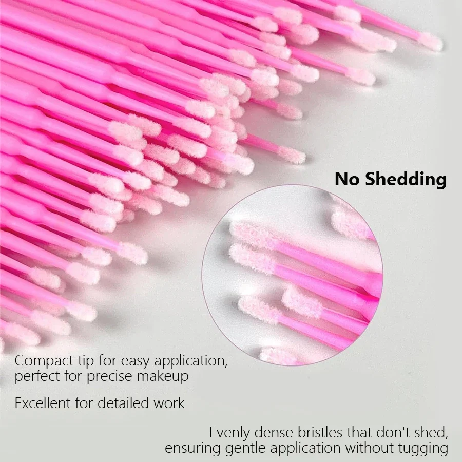 مجموعة من فرش تنظيف الرموش - 300/500/1000 قطعة من أدوات إزالة المكياج الاحترافية لوصلات الرموش والعمل التفصيلي #1