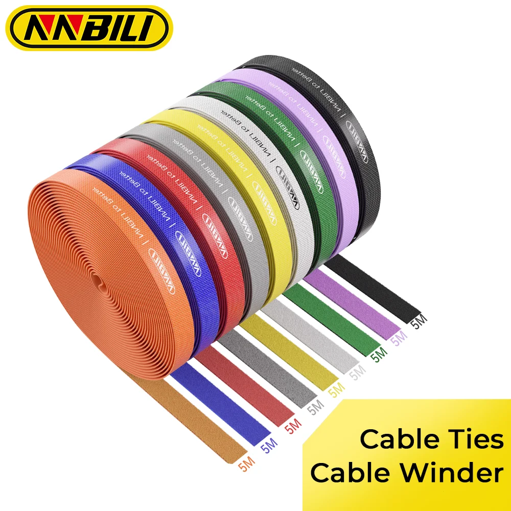 NNBILI 5m Cable Organizer Wire Winder Ties Earphone Mouse Cord Management USB Charger Cable Protector For iPhone Samsung Xiaomi