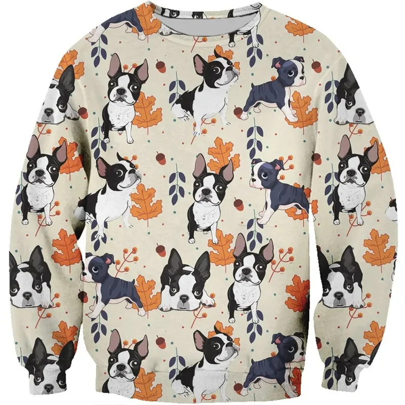 Corgi Labrador Dog Sweatshirt Trendy Fall And Winter Loose Comforts Pullover Sportwear Longsleeved Tops Men Women Chlidren