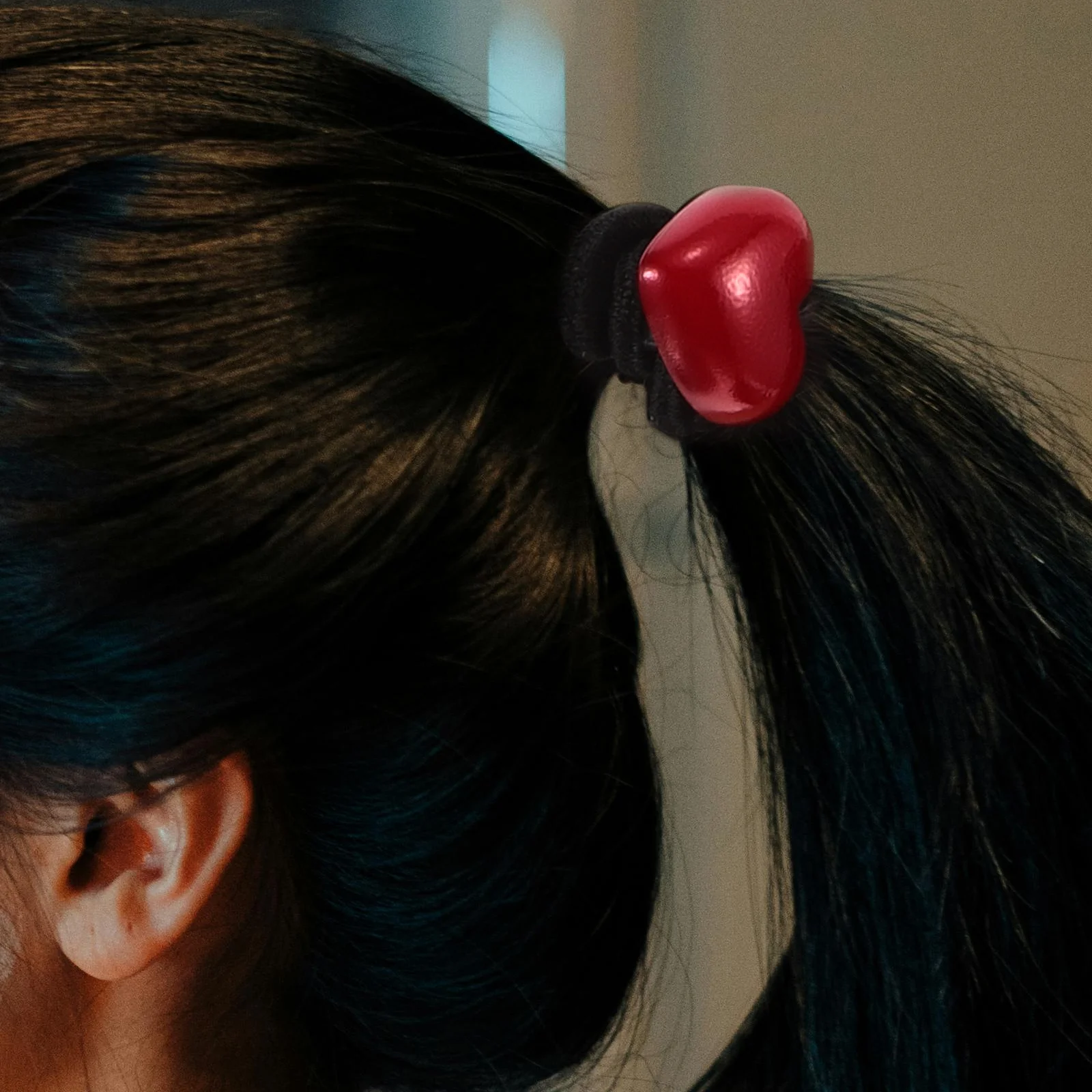 

2pcs High Elastic Heart Ties For Girls Ball Ponytail Holders No Damage Soft Spiral Rubber Bands Thick Hair Accessories Stylish