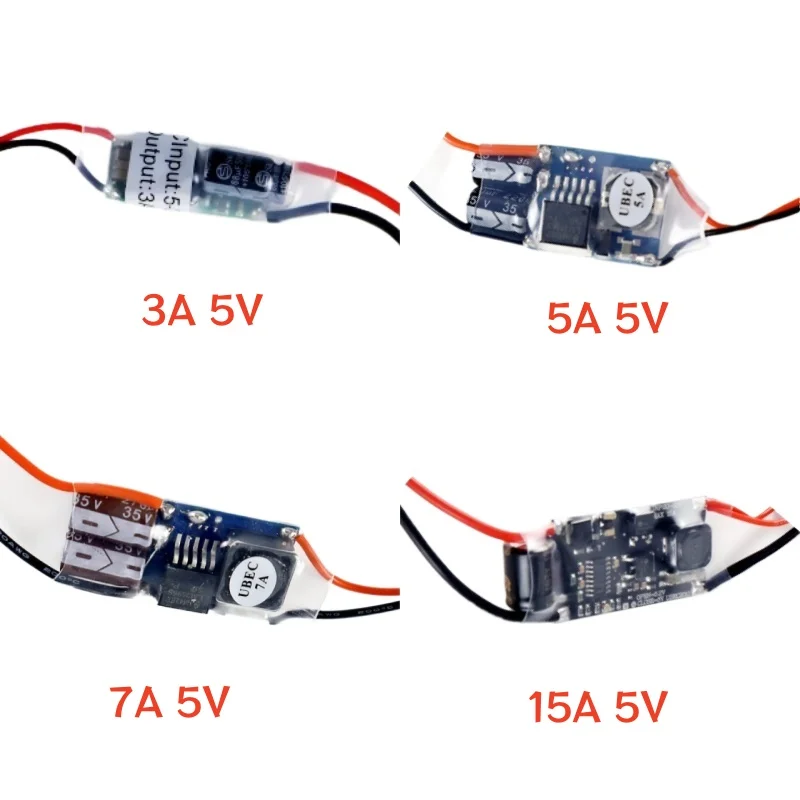 UBEC 5V 3A 5A 7A 15A Switching Regulator DC 5.5-35V 2-8S LiPo to 5V BEC for FPV RC Drone Receiver Power Supply