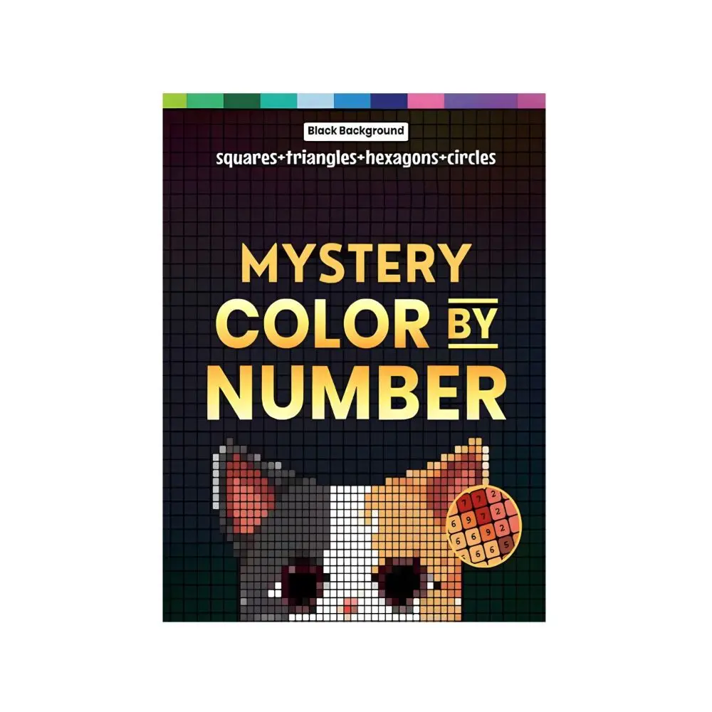 DIY Painting Mystery Mosaics Coloring Book Number Painting Relaxation Drawing Workbook Artistic Hand Drawn