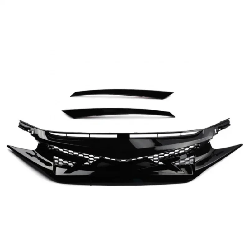 

High Quality Gloss Black Honeycomb Front Grille 10th Gen 2017 Models