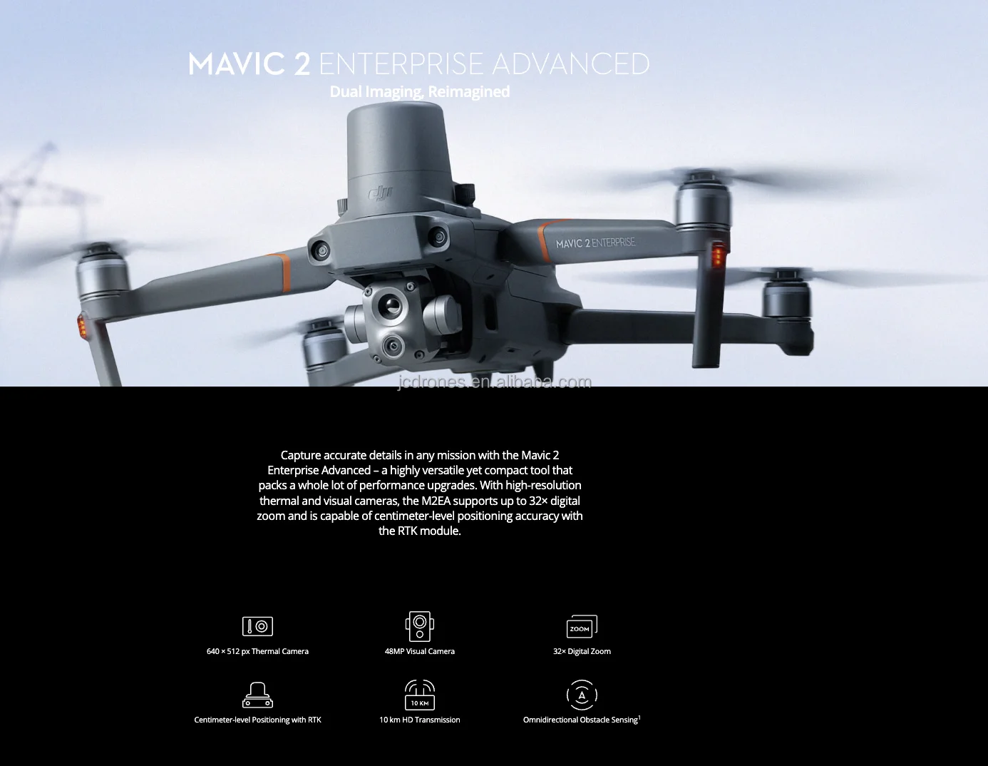 JC Universal Edition 2 Enterprise Advanced Radiometric Thermal con modulo RTK 2 M2EA