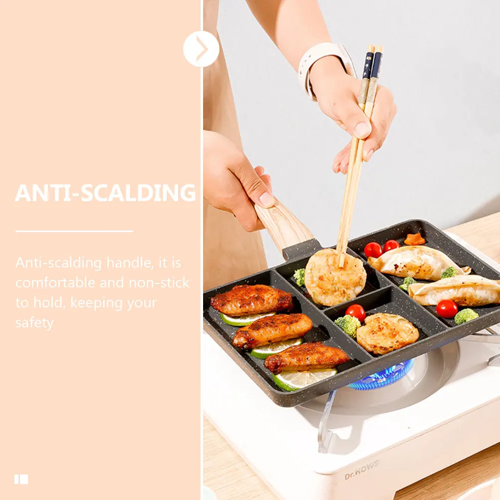 

Non Stick Egg Pan Breakfast Frying Kitchen Black Anti Scalding H Easy Clean Multifunctional Aluminum Alloy Pan Daily Use