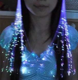Colorful LED Wigs Glowing Flash Hair Braid Clip Hairpin Decoration Ligth Up Show New Year Party Supplies Christmas