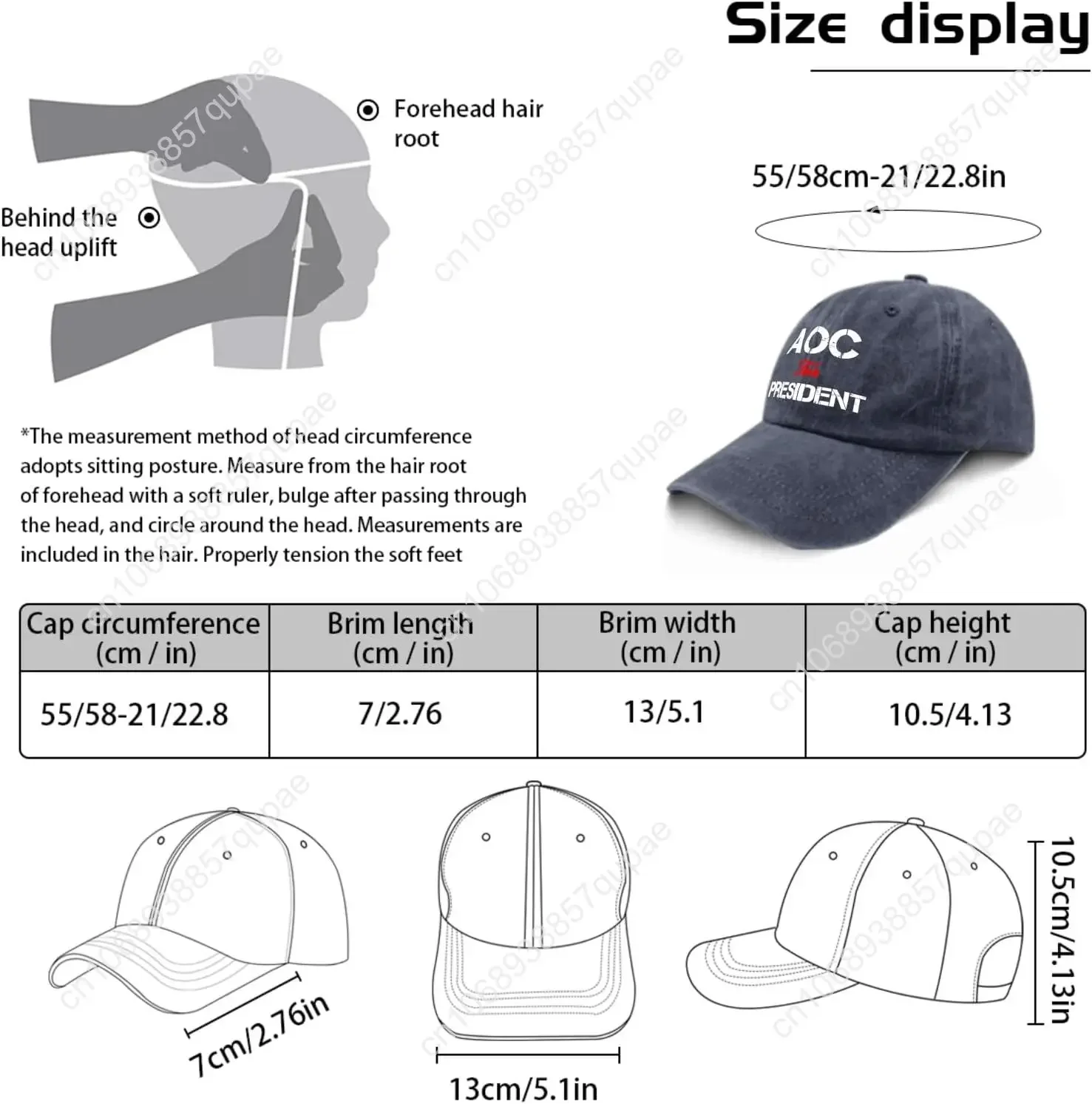 Aocs for Presidents Cappelli da allenamento per uomo Divertente berretto sportivo per cappelli cool da uomo Cappello con visiera parasole regolabile