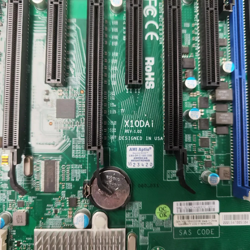 X10DAI для материнской платы Supermicro рабочей станции, двухканальный чип C612, поддерживает DDR4 2600V3