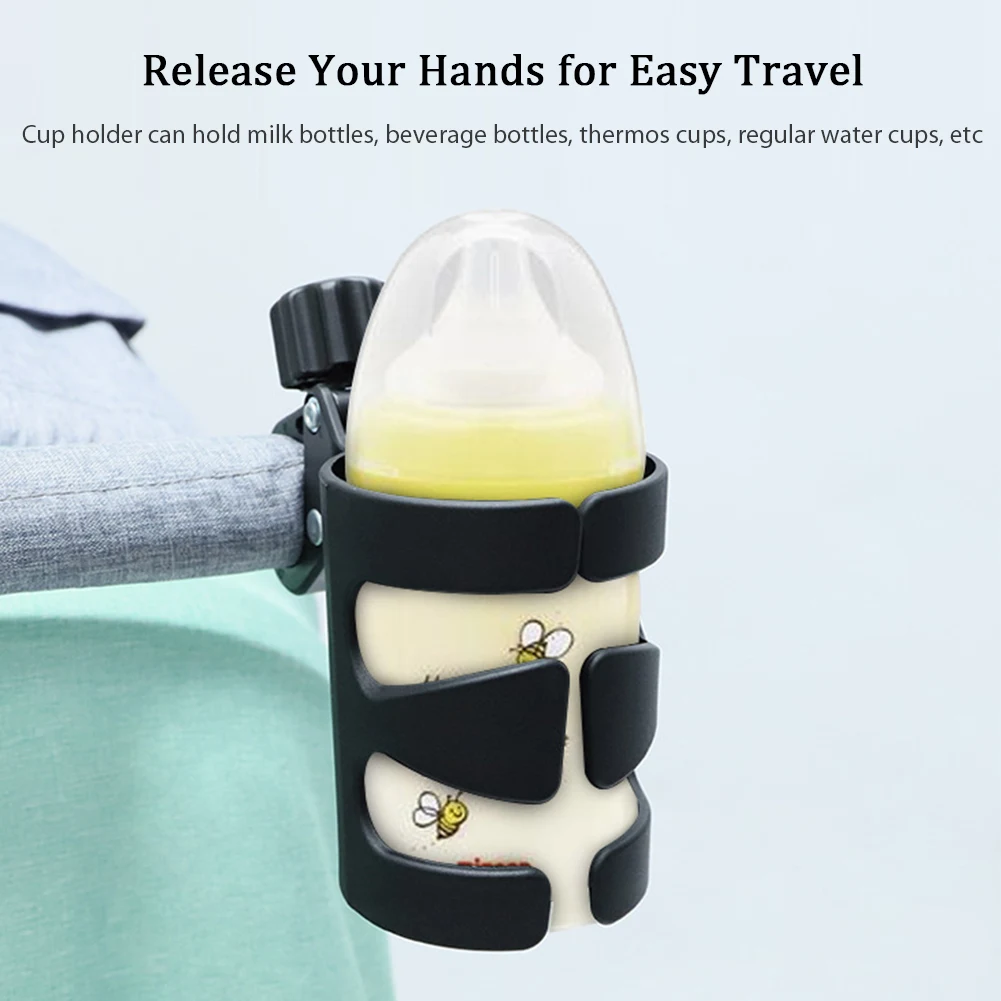 Universal Kinderwagen Tasse Halter Baby Kinderwagen Zubehör Flasche Rack Flasche Halter für Kinderwagen/Fahrrad/Rollstuhl/Gehhilfe