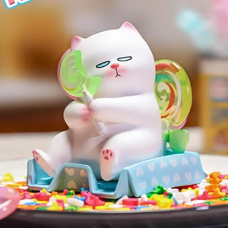 Caja ciega de la serie Pop Mart Vivicat Gourmet, bolsa de adivinación, juguetes originales, muñeca, figura de Anime bonita, adornos, regalo