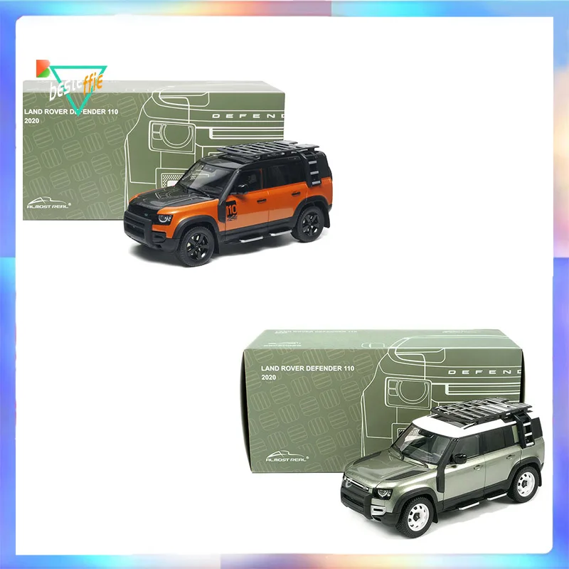 Almost Real Car Model 1/18 Land Rover Defender 110 90 Suv Car Model Simulation Room Display Cars Model Boy Collection Toy Gift