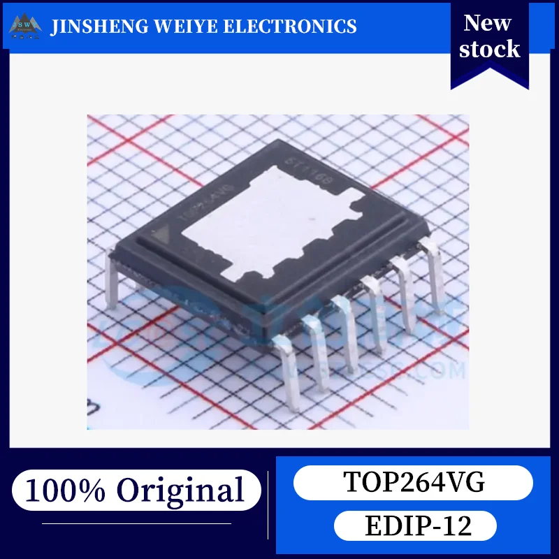 (10/50 pieces) TOP264VG EDIP-12 Offline AC-DC Integrated Switching Power Supply Chip, 100% New, Original Electronics, In Stock