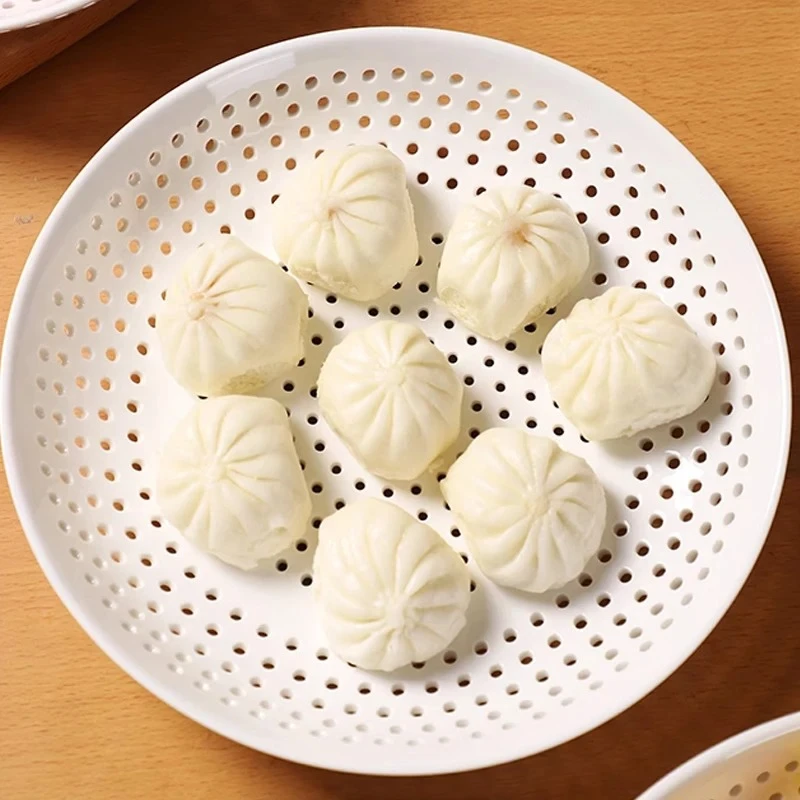 Multi functionalnewtypedrip trayHousehold Steamed dumplings Steamed buns High temperature resistant microwave oven steaming tray
