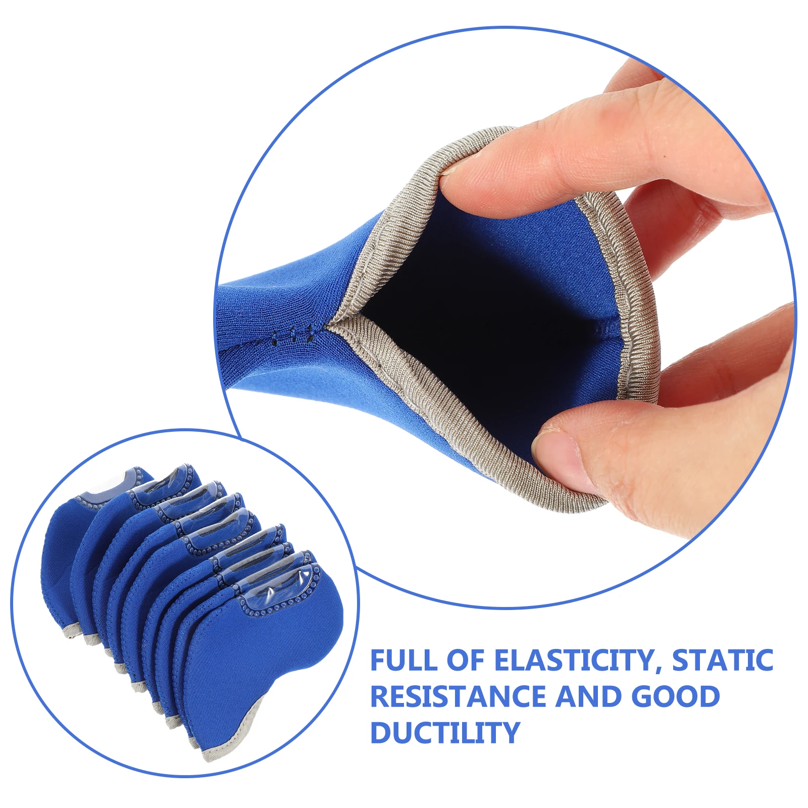 

10Pcs Putter Cover Neoprene Blades Putters Headcover Static Resistance Good Putter Cover Club Protector