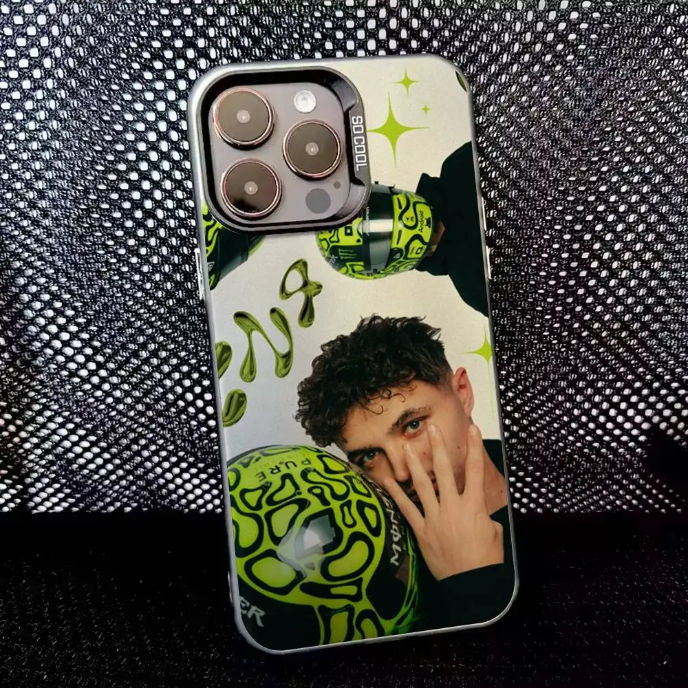 Чехол для телефона L-Lando Norris для iPhone 16,15,14,13,12,11,8,7,Pro,Max,Plus,Mini,XS,SE Anti Fall Black Matte Hard