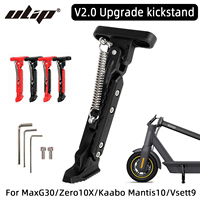 Ulip V2.0 Upgrade Kickstand Extendable Foot Support Side Parking Kickstand For Max G30 Zero 10X Kaabo Mantis 10 Vsett 9 Scooters